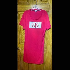 New w/o tags Pink Calvin Kline Shortsleeved Dress